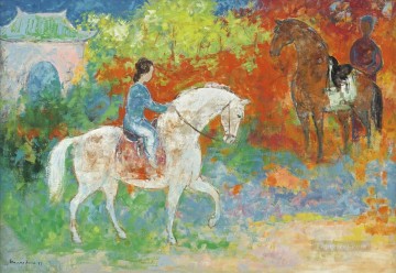VCD Conversation on Horse Asian Oil Paintings